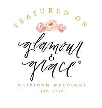 Glamour and Grace Heirloom Weddings logo