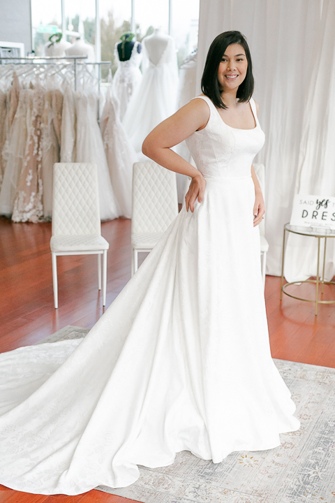 Minimal wedding dress best sale