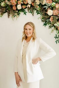 Kristin, bridal boutique manager